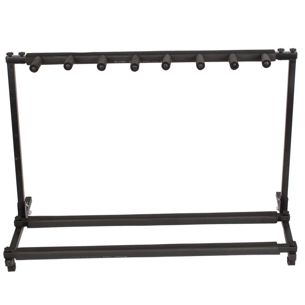 Tcbosik Multiple Guitar Stand, Guitar Display Rack for 7 Guitars, Portable Guitar Holder for Guitar & Bass, Black