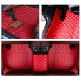 thumbnail image 4 of Leadwolf Car Floor Mats Carpet Compatible with CLA 2013-2019 Luxury Leather Waterproof Non-Slip Full Coverage Floor Liner Full Set Red, 4 of 10