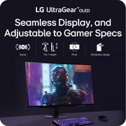 LG 27 UltraGear QHD 1440p OLED 240Hz Gaming Monitor, Black, 27GX704A-B