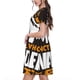 thumbnail image 2 of Easygdp Not All Who Wander Are Lost4 para Vestido Transpirable de Mujer, Vestido Suelto de Manga Corta con Pliegues y Bolsillos para el Verano, 2 of 6