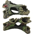 thumbnail image 1 of 2 Piezas De Tronco En Descomposición, Con Agujeros Y Cuevas De Acuario, Pecera, Decoración De Madera Jormftte WMXL-219, 1 of 5