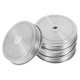 thumbnail image 1 of unbranded 4Ud Tapas Con Hermético Y Agujero Para Sorbete En Acero Inoxidable Color Plata Para Frascos Anchos, 1 of 6