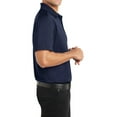 thumbnail image 4 of Mafoose Men's Diamond Jacquard Polo T-shirt True Navy 4X-Large, 4 of 5