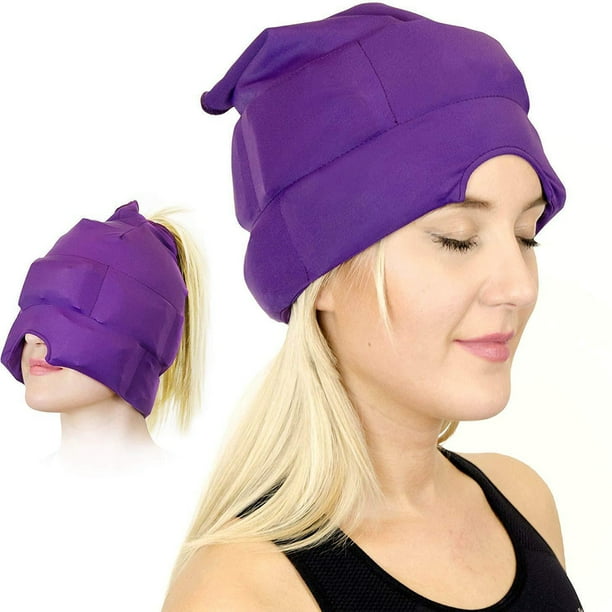 SESAVER Gel Headband Ice Pack Hat 70CM Wearable Flexible Ice Pack Cap