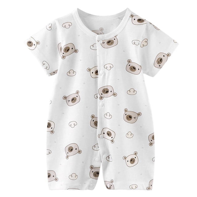Akiihool Baby Boy Bodysuits Soft Cotton Cute Infant Outfit Gift for Baby Shower or First Mother's Day (Khaki,12-18 Months)