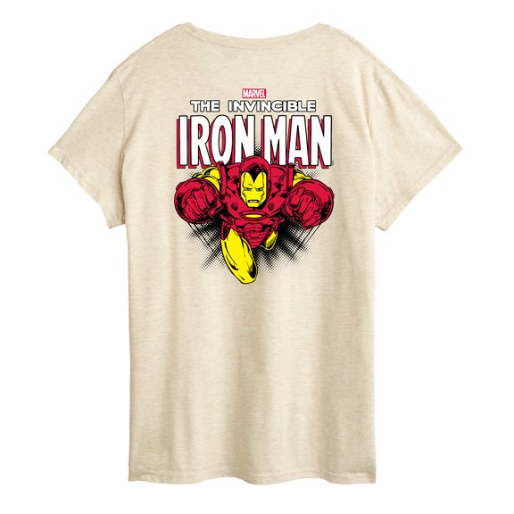 Marvel Iron Man - Invincible Oversized - Women's Short Sleeve Graphic T-Shirt