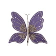 thumbnail image 1 of Leodye 1PCS Sequin Clip Artificial Butterflies - Christmas Tree Scene Layout Decor, Flower Matching Props -10.63*7.87 in, 1 of 6