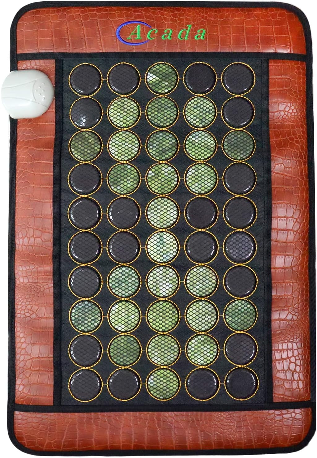 Acada Far Infrared Heating Pad for Back Pain Relief, Natural Jade and