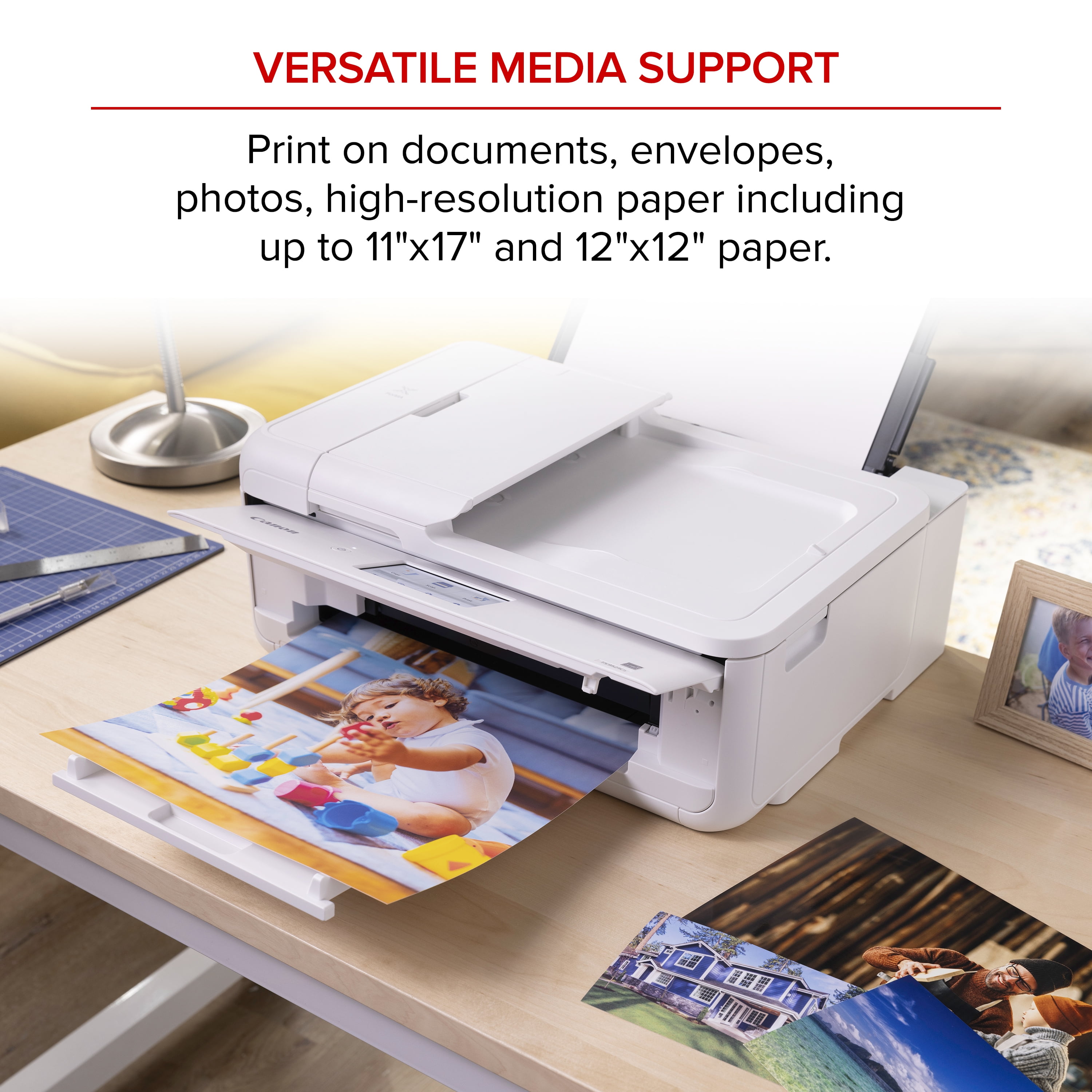 Canon PIXMA TS9521Ca White Wireless Inkjet All-In-One Printer
