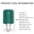 thumbnail image 2 of Small Humidifier, 500ml Portable Mini Humidifier, Personal Cool Mist Dual Jet Humidifiers, Dual Mist Ports, Auto Shut-Off, Desk Humidifier for Baby Bedside Travel Plant Car-Green, 2 of 5