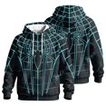 thumbnail image 2 of Spider Hero Pullover Hoodie, Distressed Graphic Printed Drawstring Kangaroo Pocket Sweatshirt for Men Halloween Cosplay, 2 of 5