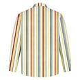 thumbnail image 4 of PuLe Shirts for Men Men's Striped Shirts Casual Long Sleeve Button Down Spring Summer Spring Fall Hawaiian Shirts ﻿, 4 of 5