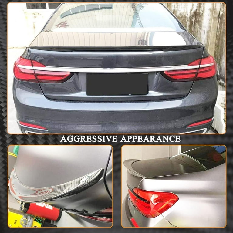 Real Carbon Fiber Trunk Spoiler For BMW 7 Series G11 G12 (2016-2022) - High Kick Style, Factory Fit