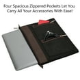 thumbnail image 4 of 12 Inch Woolen Felt Protective Weather-Resistant Laptop Bag Sleeve For Apple Macbook 12" 2018 With 4 Zippered Compartments For Chargers, Cables, And Accessories (Coffee), 4 of 6