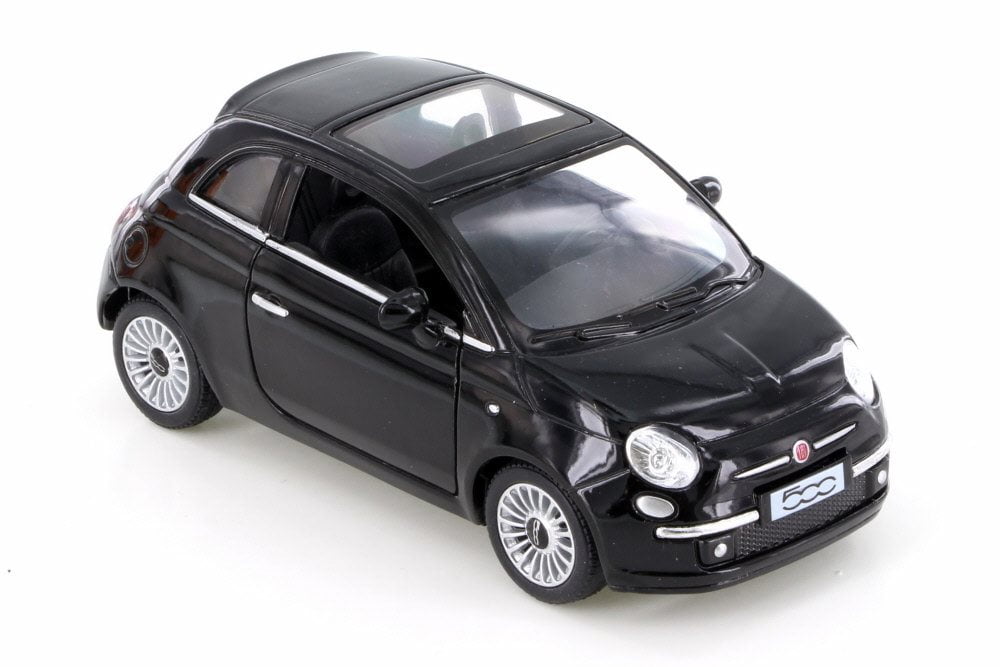 1:30 Scale Fiat 500 Model Car Metal Diecast Gift Toy Vehicle Pull Back Kids