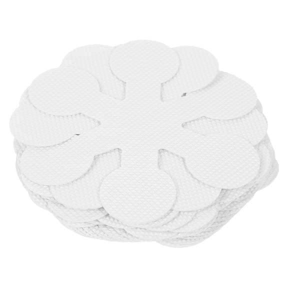 NICEXMAS 20Pcs White Anti Slip Shower Stickers Adhesive Bathtub Snowflake Shaped Decals