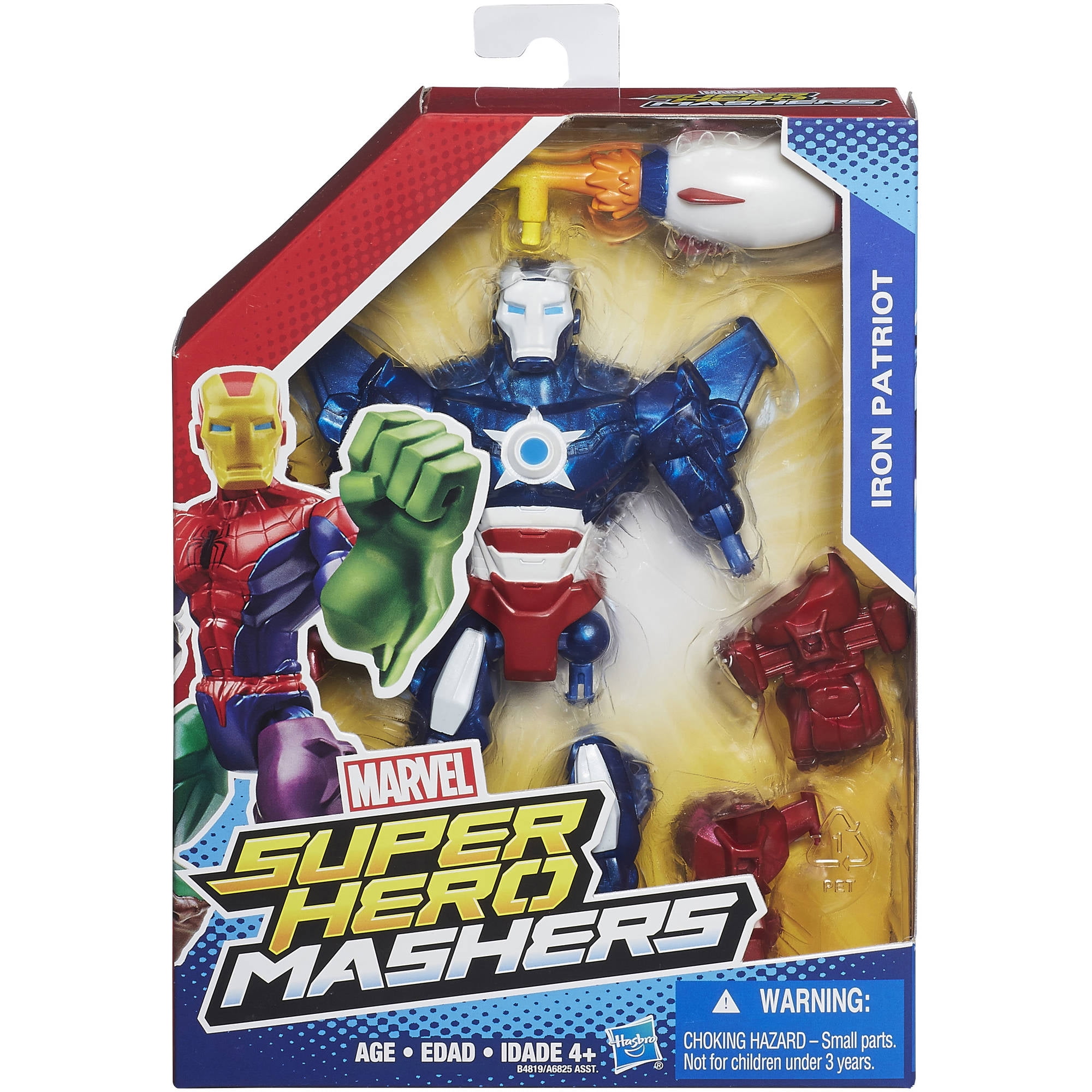 IRON PATRIOT iron man Super Hero Mashers Marvel Universe Hasbro action figure 