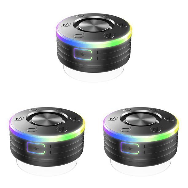 Altavoz Ducha Impermeable BT 5.2 Inalámbrico Llamada Manos Libres/Radio FM