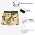 thumbnail image 3 of Honeii Beautiful Bright Birds And Flowers Men's Underwear Boxer Briefs Pack, ComfortSoft Boxer Brief for Men, Moisture-Wicking Breathable-Small, 3 of 5