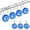 Blue, variant on 12PCS Shower Curtain Hooks Rings for Bathroom, Stainless Steel Rust Resistant Decorative Rhinestones Shower Curtain Rings Hangers for Shower Curtains, Clothing, Towels, etc.