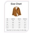 thumbnail image 2 of 6T Little Boys Clothes Little Boys Tops 6-7 Years Boys Long Sleeve Lapel Solid Color Fall Winter Jacket Brown, 2 of 8