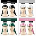 thumbnail image 2 of 4pcs Silky Durags, Silk Durag For Men Women Waves, Silk Durag Pack With 1 Wave Cap, Silky Satin Durag Extra Long Tails, 2 of 5