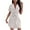 Beige, variant on Uaswgudfs Women’s Short Sleeve Double-Breasted Midi Dress with Lapel Collar & Decorative Belt - Tailored Fit Casual Summer Dresses Black M