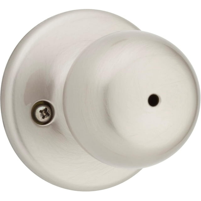 Fairfax Satin Nickel Front Door Knob with Deadbolt Reversible Exterior/Interior Entry Door Knob with Key and Deadbolt Lock Front Door Knobs with Lock/Front Door Lock Traditional Home D