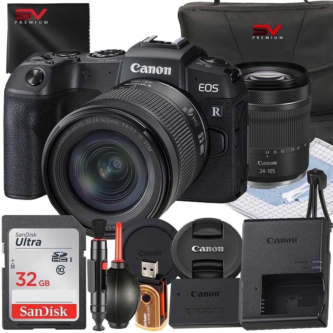 Canon EOS RP Mirrorless Camera, 24-105mm Lens, Bundled with Bag