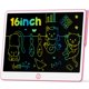 thumbnail image 1 of Tableta de escritura LCD Hockvill de 16 pulgadas para niños de 3 a 8 años, color rosa, 1 of 9