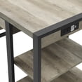 thumbnail image 2 of 60" Wood Computer Desk - Grey Wash, 2 of 5