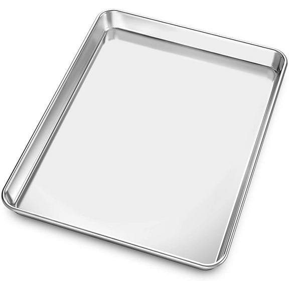 Happon Quality Cookie Sheet Pan - Stainless Steel Half Sheet Baking Pan ,This 12*9inch Baking Sheet is Rust & Warp Resistant, Heavy Duty, of Thick Gauge