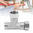 thumbnail image 4 of Hose Joint Adapter, 5kg Pressure 3 Way G1/2 Pipe Fitting Connector  For Gas 2 Female Thread Joint And 1 Male Thread Joint, 4 of 8