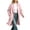 Pink, variant on cocolona Trench Coat for Women Open Front Long Sleeve Solid Color Long Jacket Notch Lapel Lined Fall Winter Wool Coat with Pockets