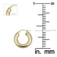 thumbnail image 4 of KoolJewelry 18k Yellow Gold Polished Hoop Earrings (4x10mm), 4 of 5