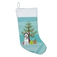 thumbnail image 2 of Siberian Husky Black and White #1 Christmas Christmas Stocking 13.5 in x 18 in, 2 of 3