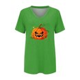 thumbnail image 4 of Bovemsi Womens Shirt Sleeve Tops Soft Loose‑Fit V‑Neck Graphic Short‑Sleeve Prints Fashion Outfits Clothes XXL, 4 of 4