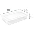thumbnail image 6 of Sterilite 41 Qt Storage Box, Stackable Plastic Container, Home Organizer, White, 18 Pack, 6 of 8
