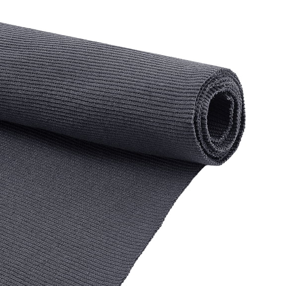Gray Ribbing Fabric Rib Knit Fabrics 46.5x21.8 Inch Elastic Ribbed Fabrics Stretchy Waistband Fabric
