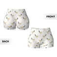 thumbnail image 5 of Haiem Funny Chicken No Front Seam Biker Shorts for Women Yoga Workout Gym Bike Shorts with Tummy Control Moisture-Wicking-Medium, 5 of 9