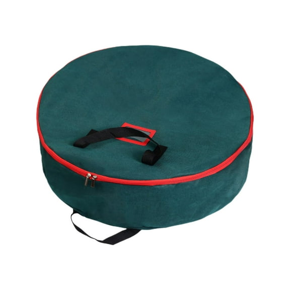 Btomtd Christmas Wreath Storage Bags, Wreath Storage Box with Handle, 600D Oxford Polyester Material, Festive Wreath Storage Containers and Organizers, Size 42L, Green