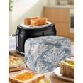 thumbnail image 5 of Fsddascl White Beige Floral Small Toaster Cover 2 Slice, Kitchen Appliance Covers, Vintage Flower Abstract Art Toaster Oven Cover with Loop, Bread Machine Cover Polyester Dust Cover Protection, 5 of 5