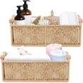 thumbnail image 4 of Juego de Canastas Organizadoras, 2 Piezas Cestas Tejidas a Mano para Almacenamiento, Canastas para Baño Organizador Cestas de Almacenaje para Hogar, Dormitorio y Baño (Marrón), 4 of 4