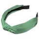 thumbnail image 5 of Seda Anudada Diadema, Pelo Diadema para Mujeres, Verde, 1.2 Pulgadas Ancho, 5 of 7