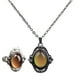 thumbnail image 2 of Collar de Piedras Preciosas Zulema Collar colgante con anillo de gema, 2 of 8