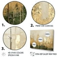 thumbnail image 3 of Designart "Beige And Gold Minimalist Forest I" Forest Floater Framed Canvas Prints, 3 of 5