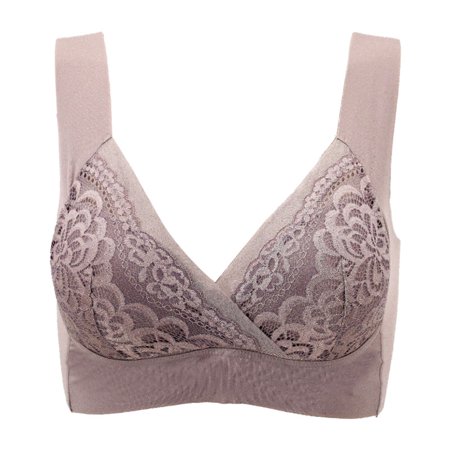 

Lift Stretch Full-Figure Seamless Lace Bra Wireless Push Up Vest Type Bra