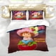 thumbnail image 5 of Strawberry Shortcakes (2) Conjunto de sábanas temático, trío de piezas, cómodo y amigable con la piel, diseño único, regalo de decoración para el hogar para familiares, amigos y fans, 90 cm * 190 cm, 5 of 6