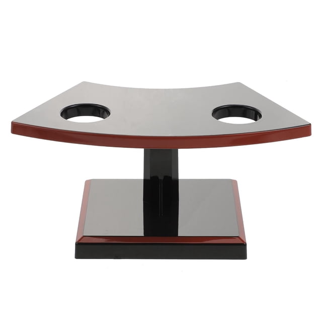 Soporte para rollos de comida japonesa, expositor de alimentos, expositor de sushi, 17,5 cm x 8 cm 2 agujeros