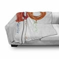 thumbnail image 3 of 100th Birthday Soft Flannel Fleece Throw Blanket, Party for Hundred Years Olds Flying Balloons Artwork Print, Cozy Plush for Indoor and Outdoor Use, 50" x 60", Red Orange and Hot Pink, by Ambesonne, 3 of 6